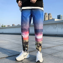 Load image into Gallery viewer, Gradient Jogger Pants Men Streetwear Hip hop Harem Pants Loose Casual Sport Elastic waist Ankle length Trousers