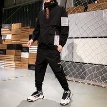Load image into Gallery viewer, 2019 Workwear jacket men's Hooded Jacket+Pants 2PC Sets  baseball  loose Pullover coat &amp; Long Pants Mens Clothing
